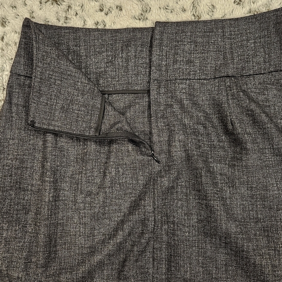 Theory SZ 12 Gray Wool Blend Pleated Schoolgirl Mini Skirt With Pockets Back Zip - Picture 9 of 9